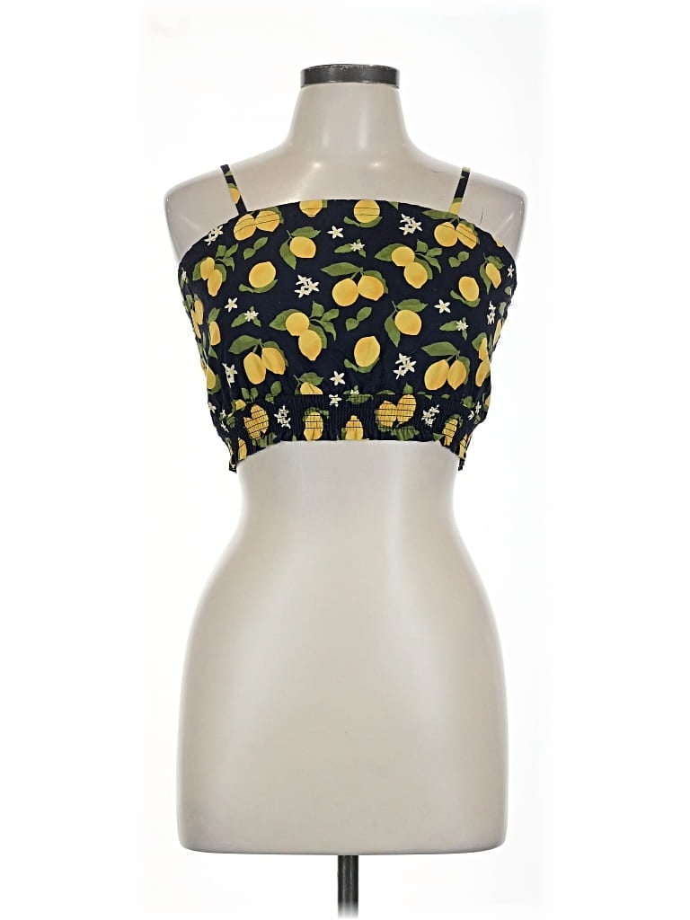 Pre-owned Nordstrom Tank Top Yellow Halter Neckline Tops