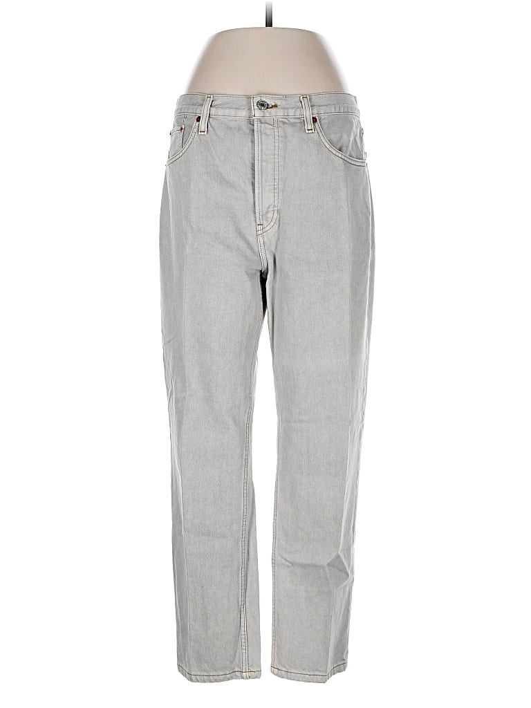 Pre-owned Re/done Jeans In Gray