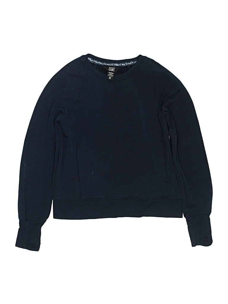 Pre-owned Athleta Girl Kids' Pullover Sweater In Blue