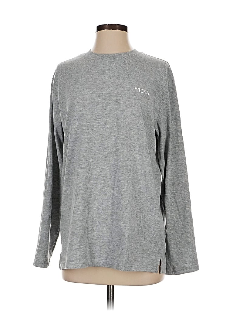 Pre-owned Tumi Long Sleeve T-shirt In Gray