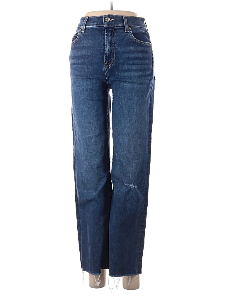 Pre-owned 7 For All Mankind Jeans In Blue