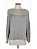 J Brand 100% Polyester Gray Long Sleeve Blouse Size L - photo 1