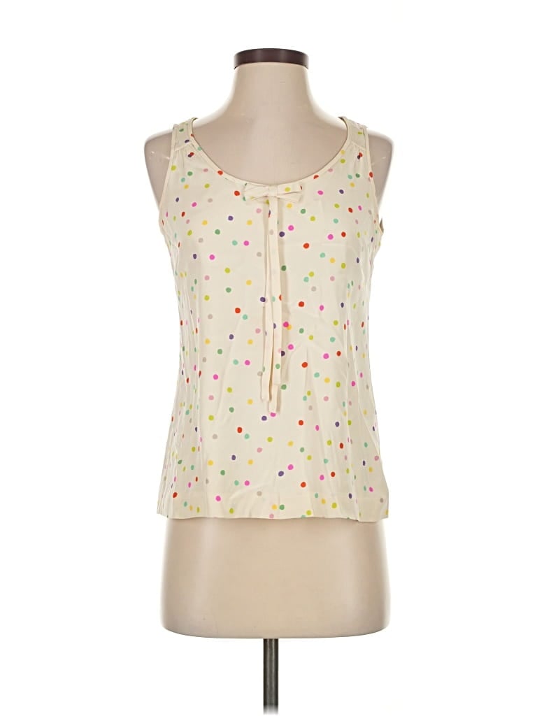 Pre-owned Kate Spade New York Sleeveless Blouse In White