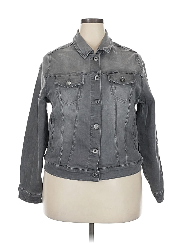 Pre-owned Torrid Denim Jacket In Gray