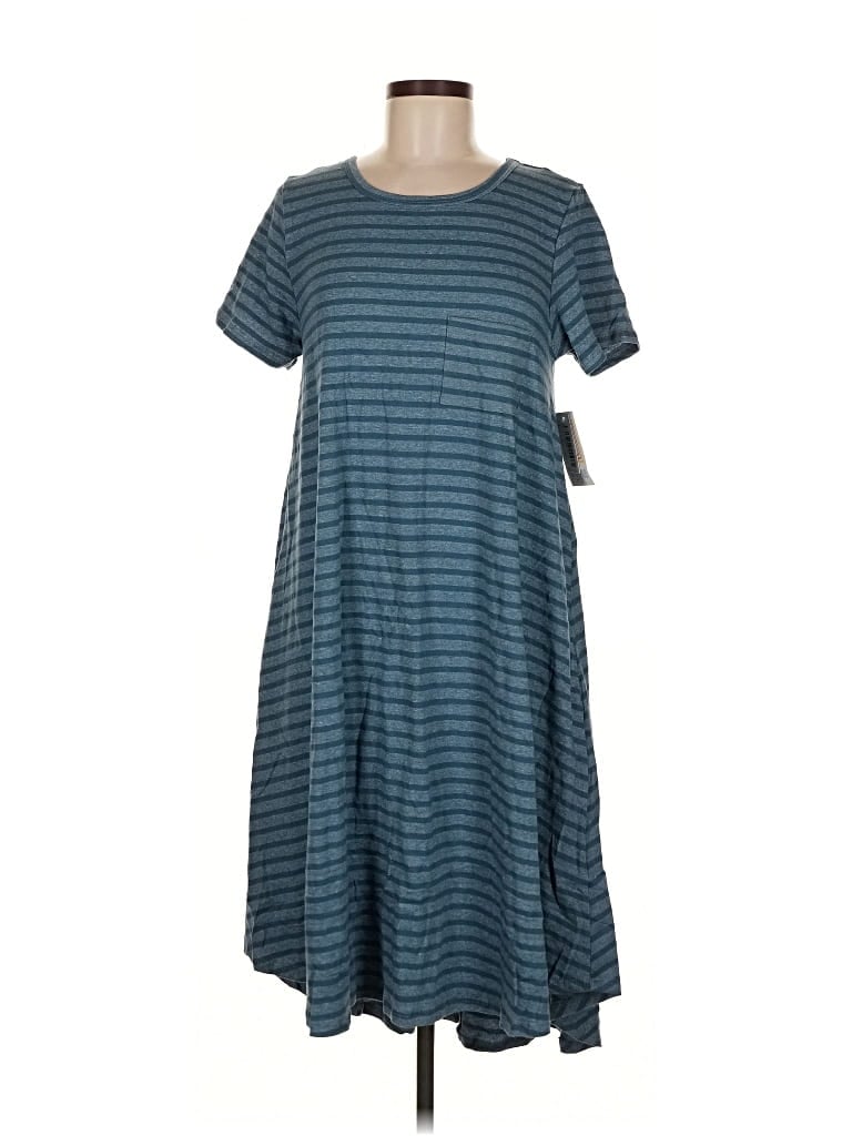 Pre-owned Lularoe Casual Dress In Blue