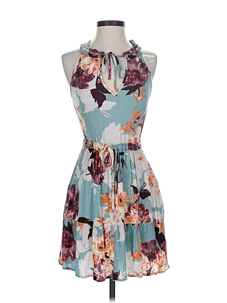 Pre-owned Band Of Gypsies Casual Dress In Blue