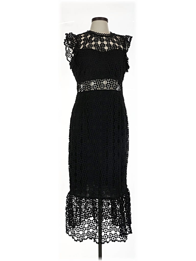 Pre-owned Petal And Pup Cocktail Dress In Black