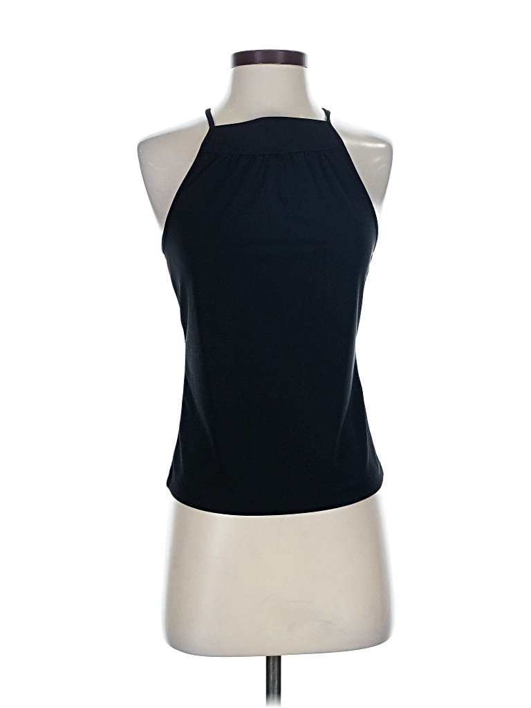Pre-owned Kenneth Cole New York Tank Top Blue Halter Neckline Tops