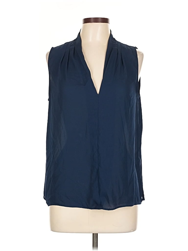 Pre-owned Dkny Sleeveless Blouse In Blue