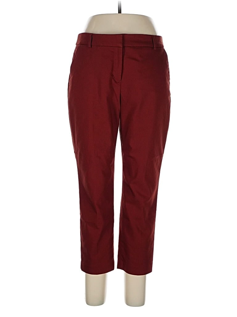 Pre-owned Express Casual Pants In Burgundy