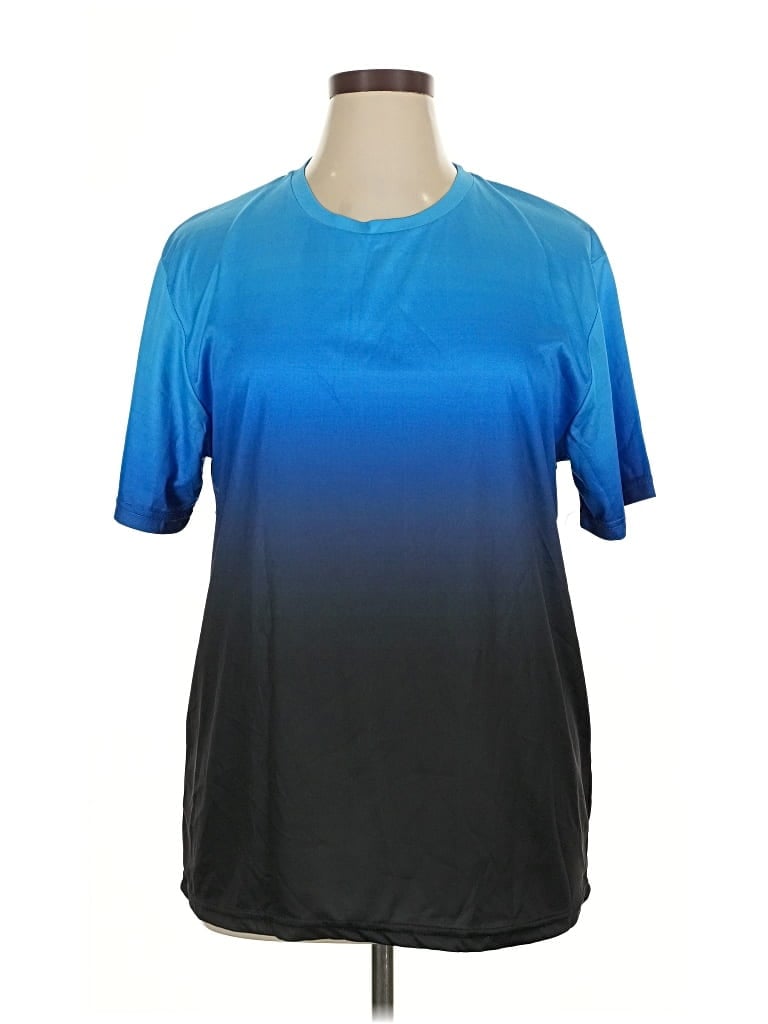 Pre-owned Unbranded Active T-shirt In Blue
