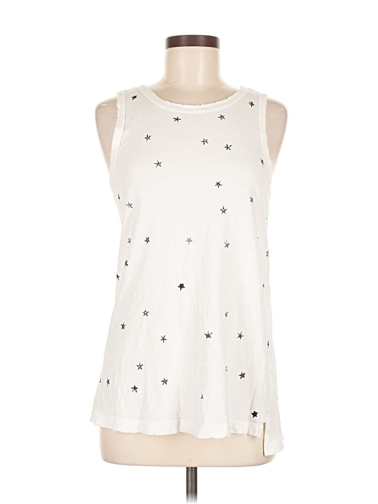 Pre-owned Current Elliott Sleeveless T-shirt In White