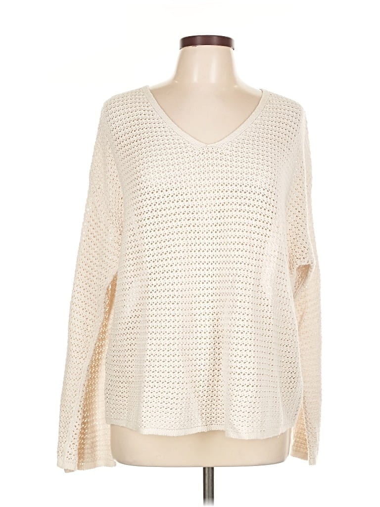 Pre-owned Old Navy Pullover Sweater In White