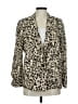 See U Soon 100% Polyester Animal Print Multi Color Ivory Blazer Size M - photo 1