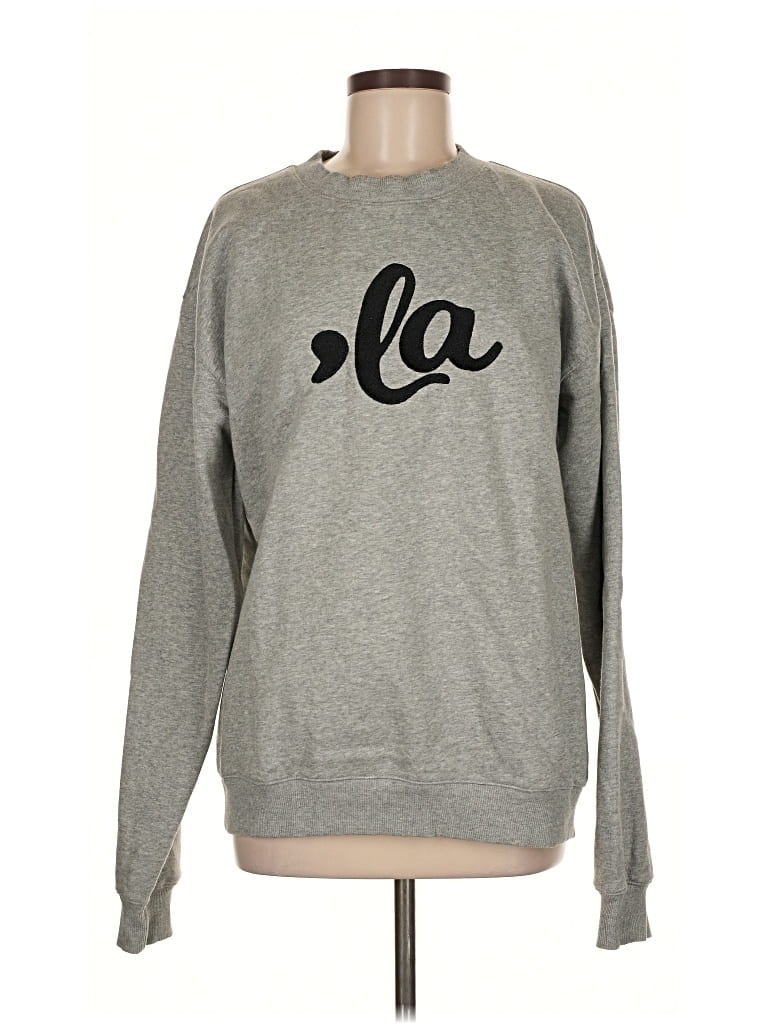 Pre-owned Assorted Brands Sweatshirt In Silver