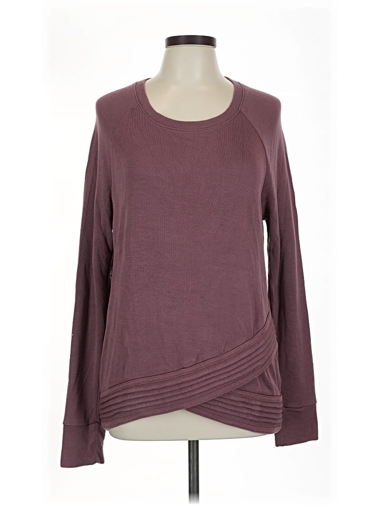 Pre-owned Active Life Sweatshirt In Burgundy