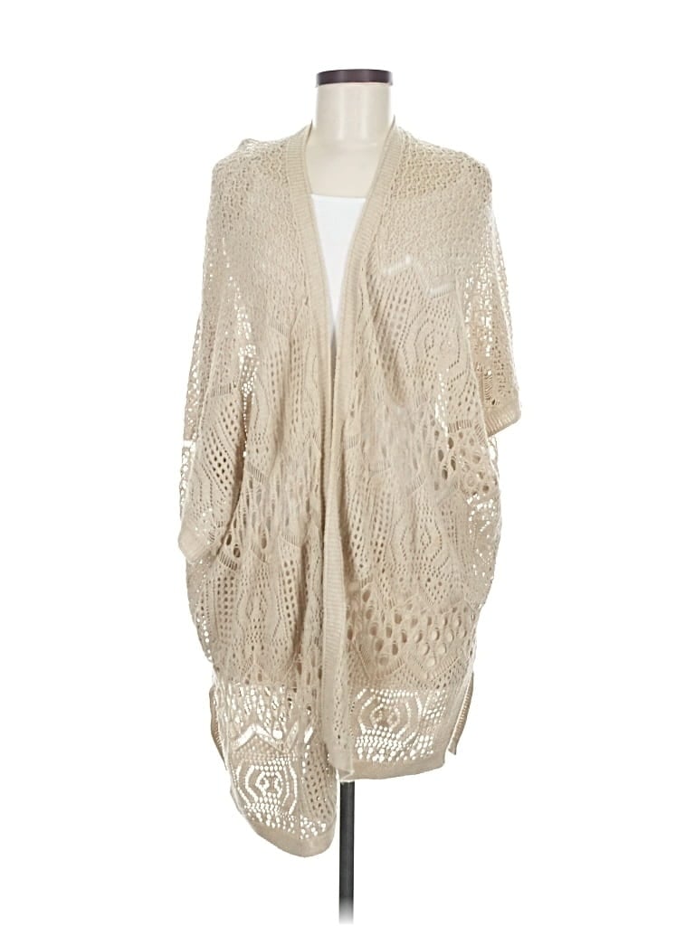 Pre-owned Hinge Cardigan Sweater In White