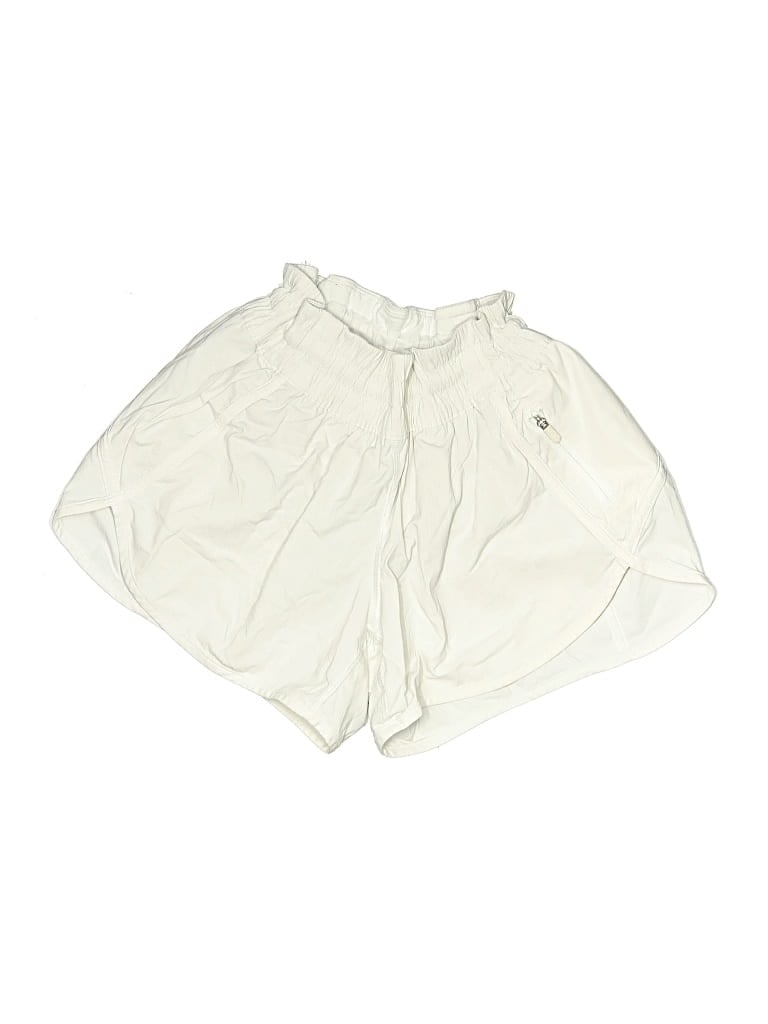 Pre-owned Lululemon Athletica Athletic Shorts In White