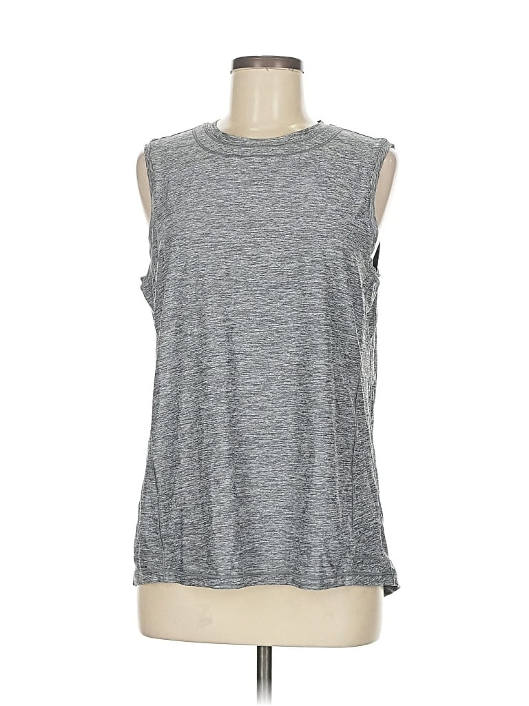 Pre-owned Athleta Sleeveless T-shirt In Gray