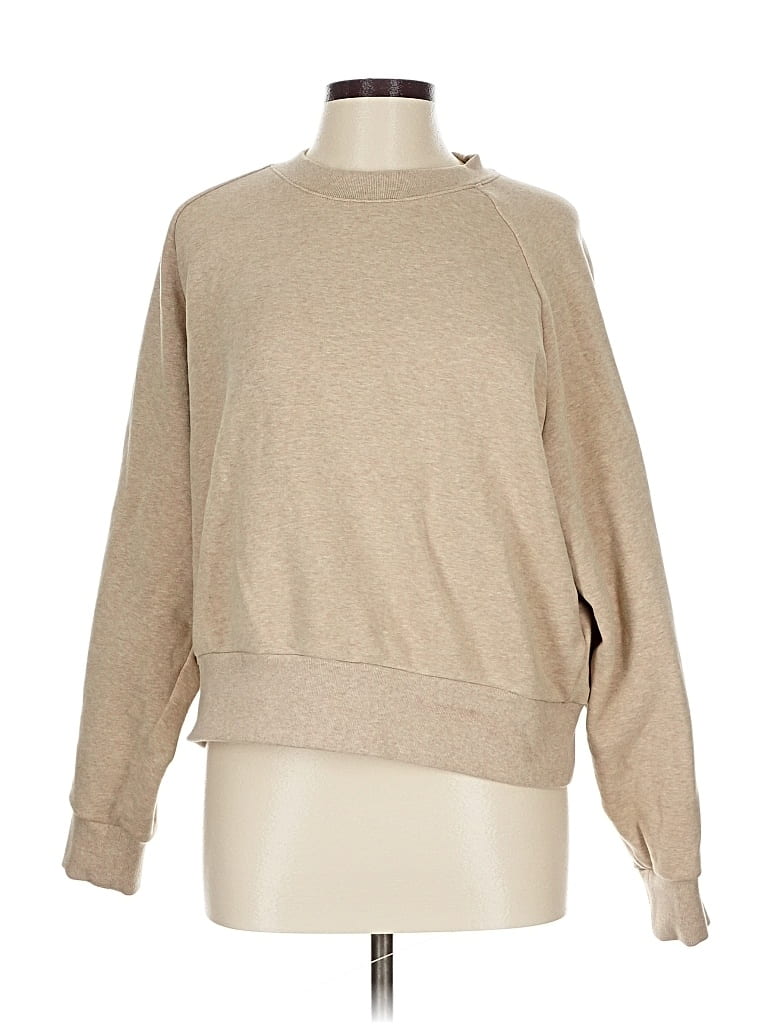 Pre-owned Athleta Sweatshirt In White