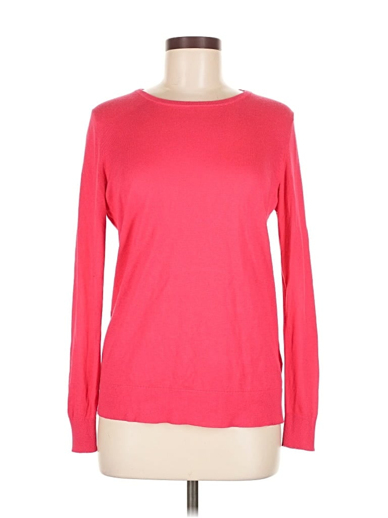 Pre-owned Banana Republic Silk Pullover Sweater In Pink