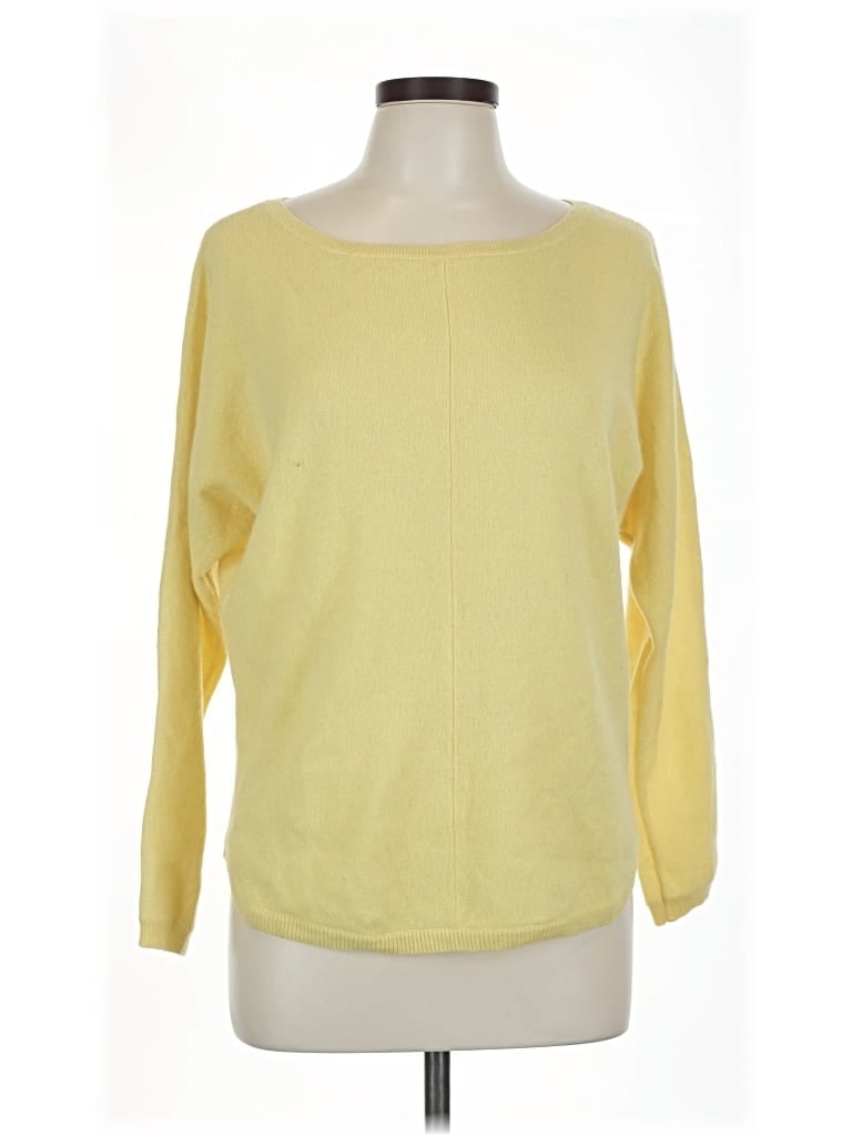Pre-owned Joie Long Sleeve Top Yellow Boatneck Tops