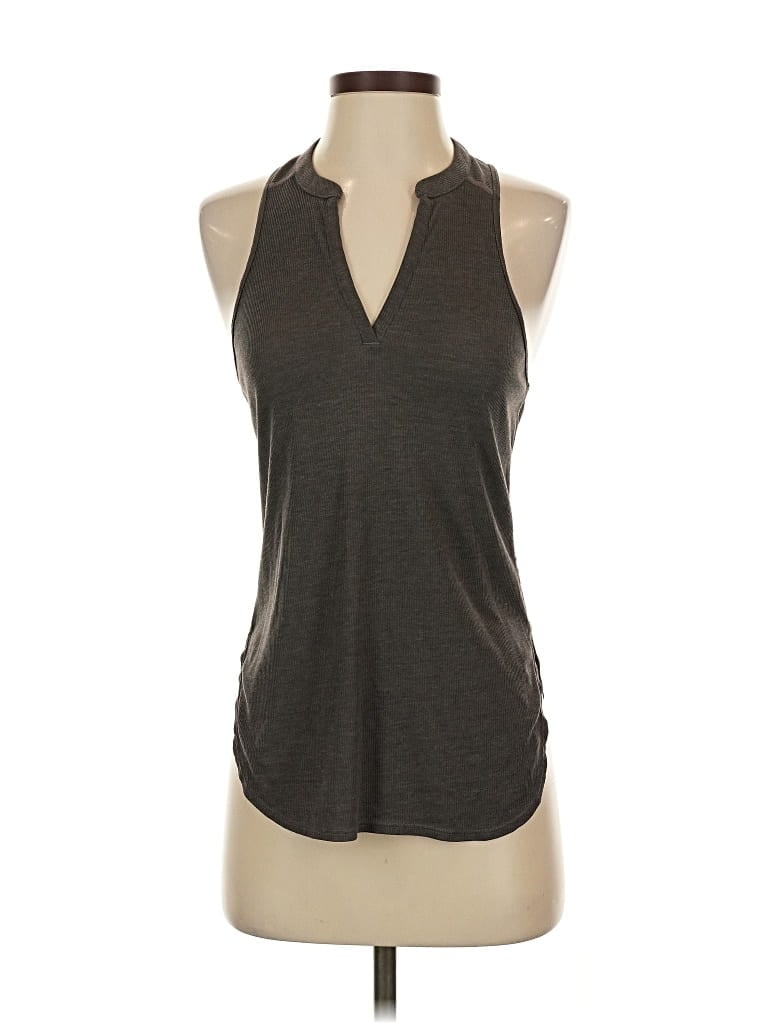 Pre-owned Prana Tank Top Gray Halter Neckline Tops