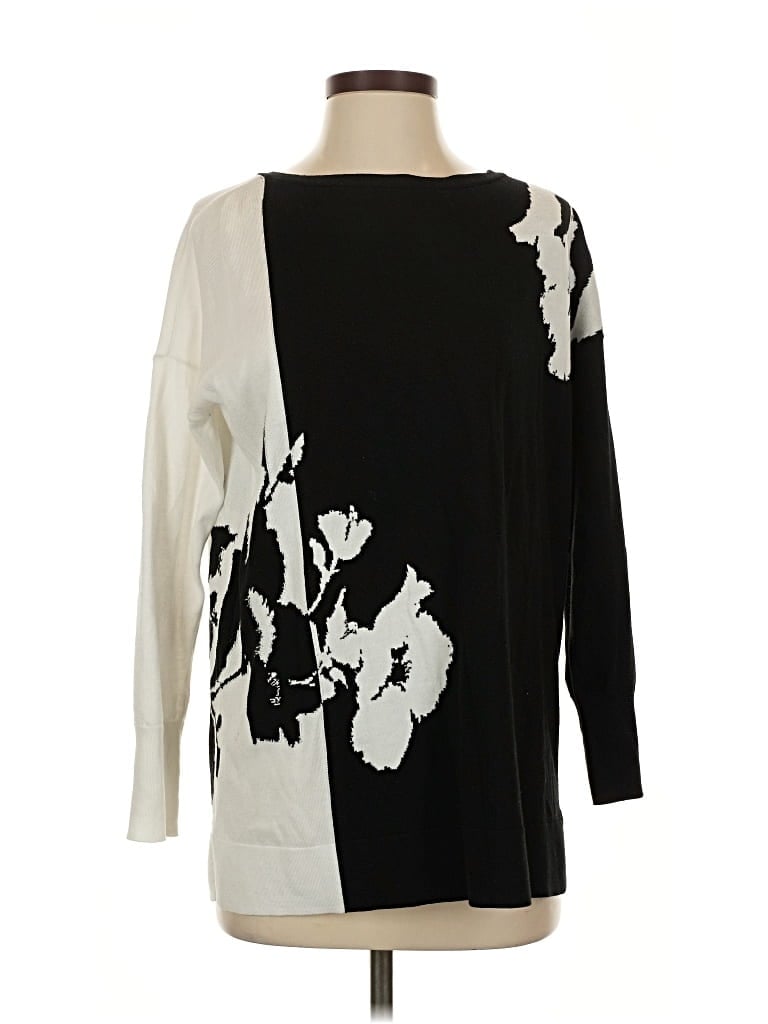 Pre-owned Chico's Pullover Sweater In Black