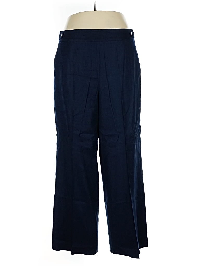 Pre-owned Talbots Linen Pants In Blue