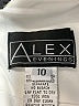 Alex Evenings 100% Polyester Graphic Silver White Cocktail Dress Size 10 - photo 6