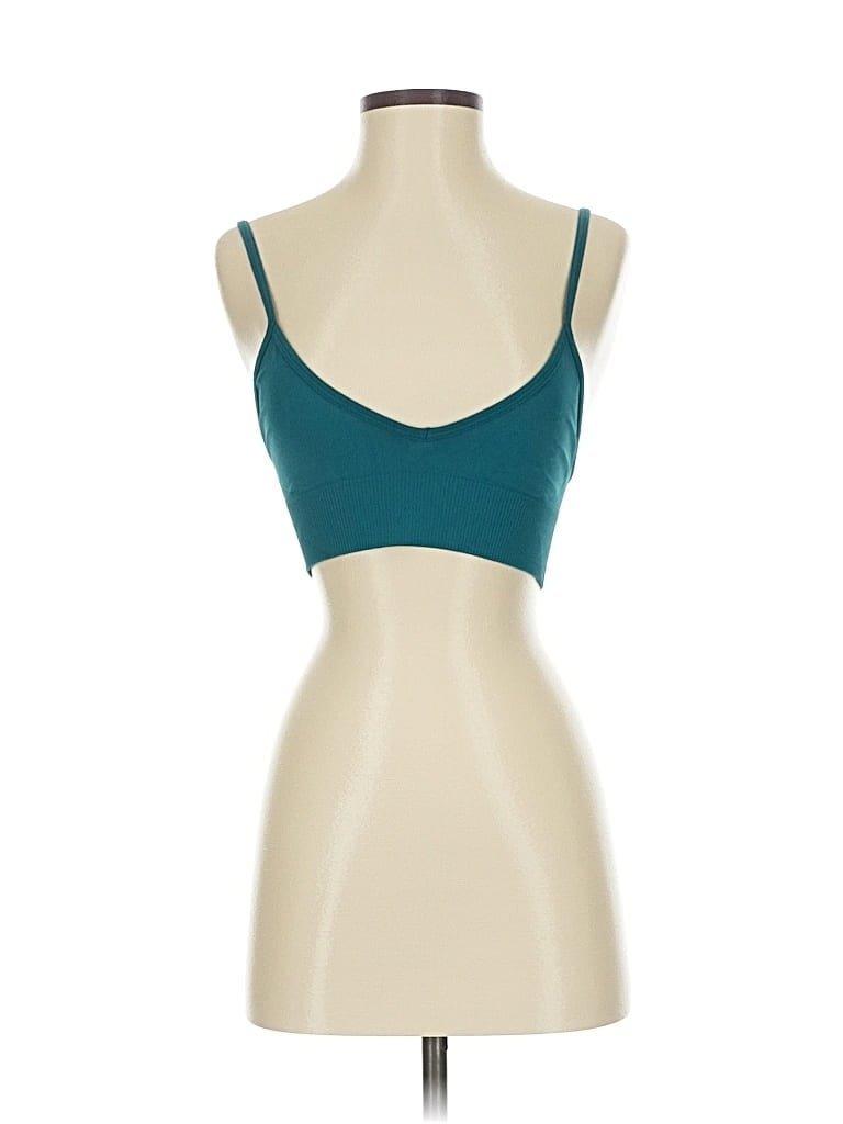 Pre-owned Lululemon Athletica Tank Top Teal Strapless Neckline Tops In Blue
