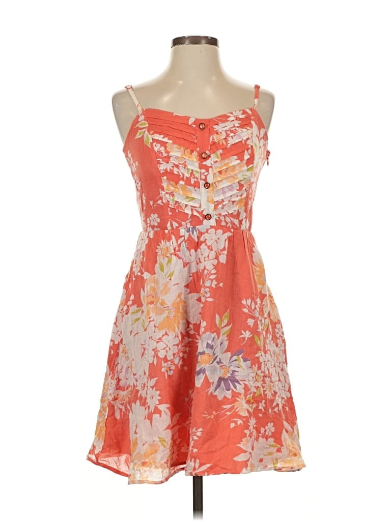 Pre-owned Lc Lauren Conrad Cocktail Dress In Orange