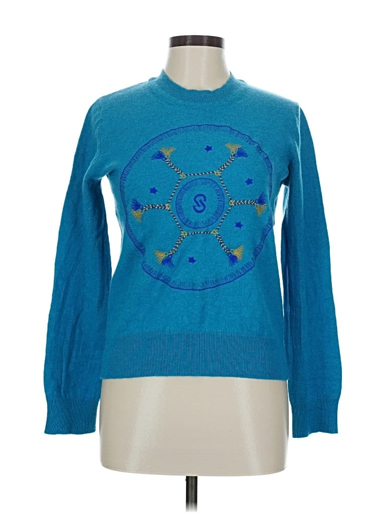 Pre-owned St John Pullover Sweater In Blue