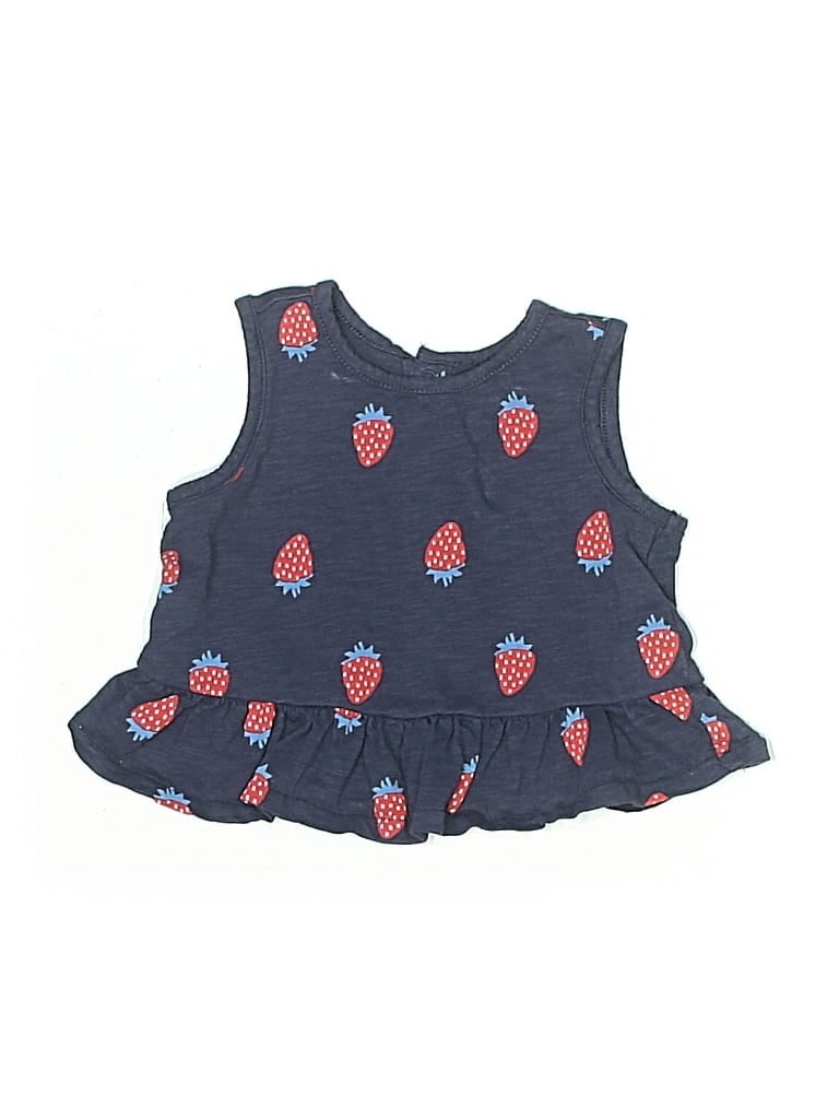 Pre-owned Primary Clothing Babies' Sleeveless T-shirt In Blue