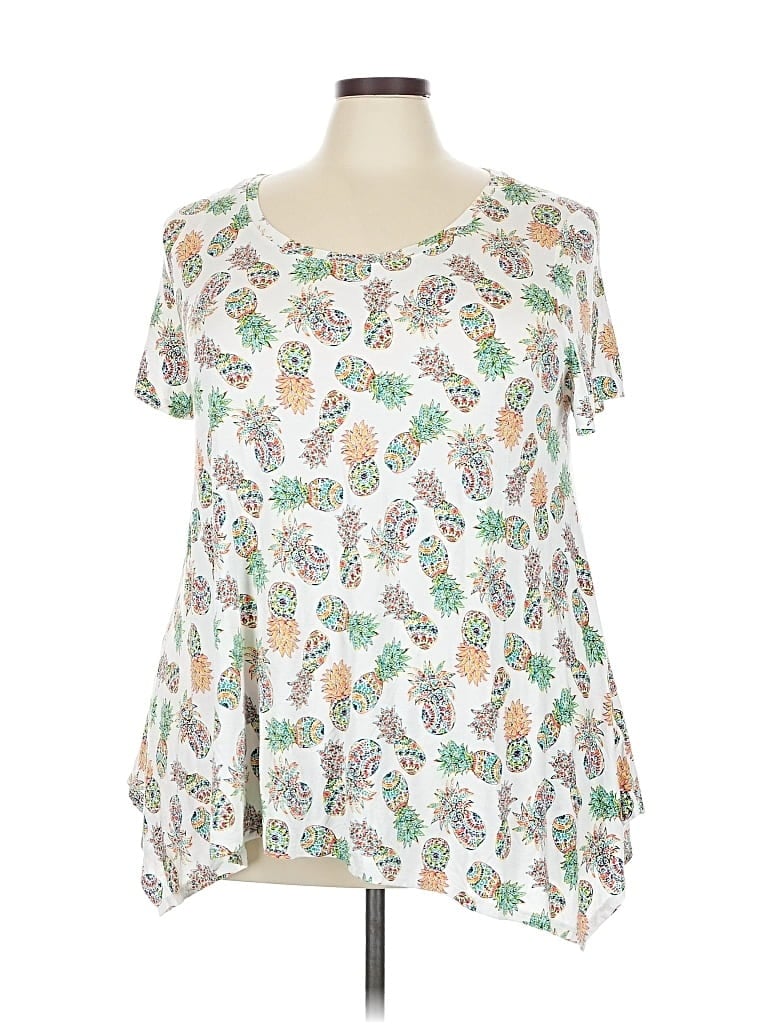 Pre-owned Cynthia Rowley Tjx Short Sleeve T-shirt In White