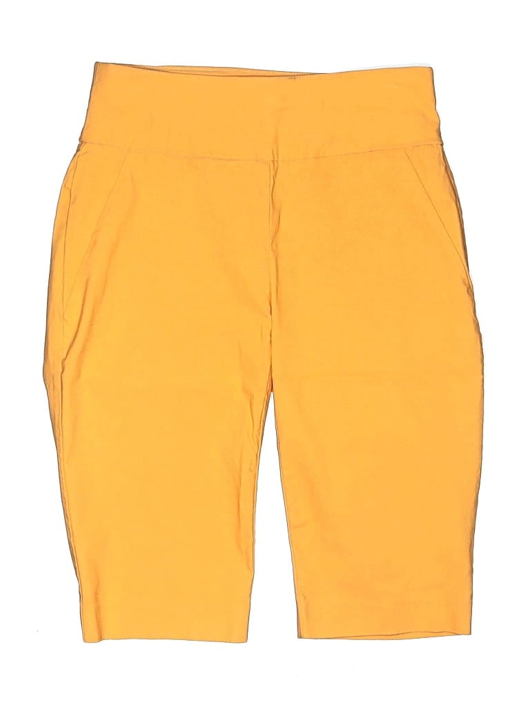 Pre-owned New York And Company Athletic Shorts In Yellow