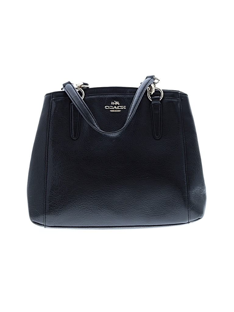 Pre-owned Coach Factory Leather Satchel In Black