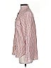 Express Stripes Red Long Sleeve Blouse Size S - photo 5
