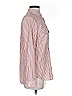Express Stripes Red Long Sleeve Blouse Size S - photo 4