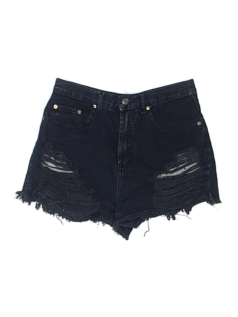 Pre-owned Signature 8 Denim Shorts In Black