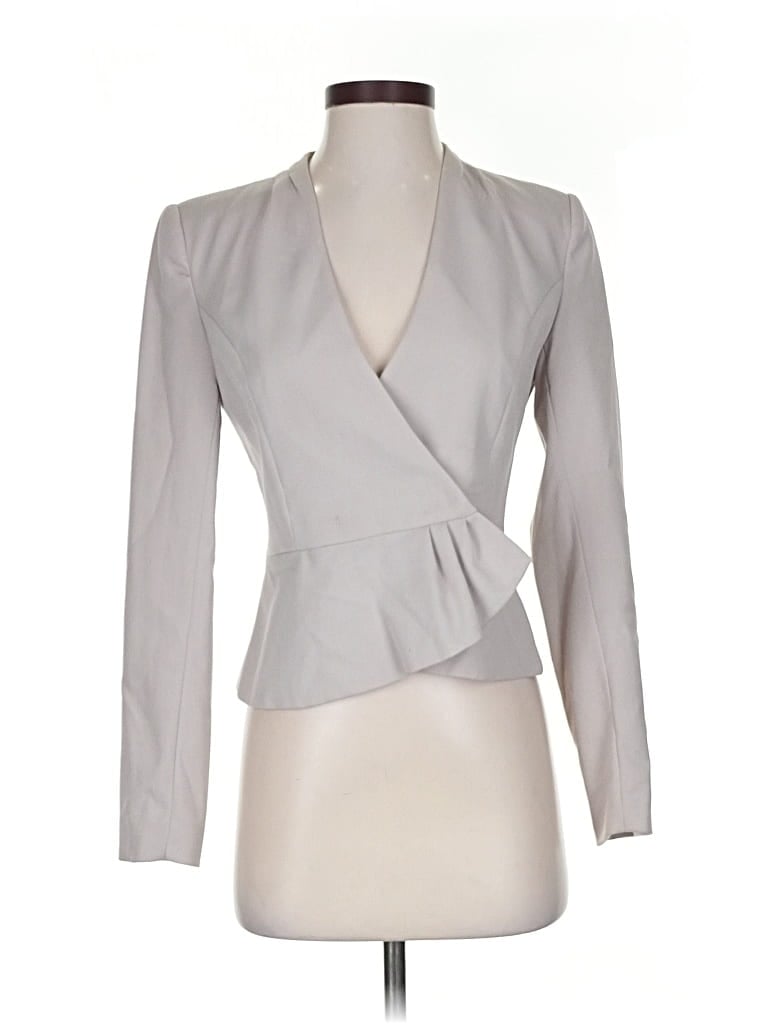 Pre-owned H&m Blazer Jacket In Gray