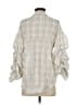 Hayden 100% Other Ivory 3/4 Sleeve Button-Down Shirt Size S - photo 2