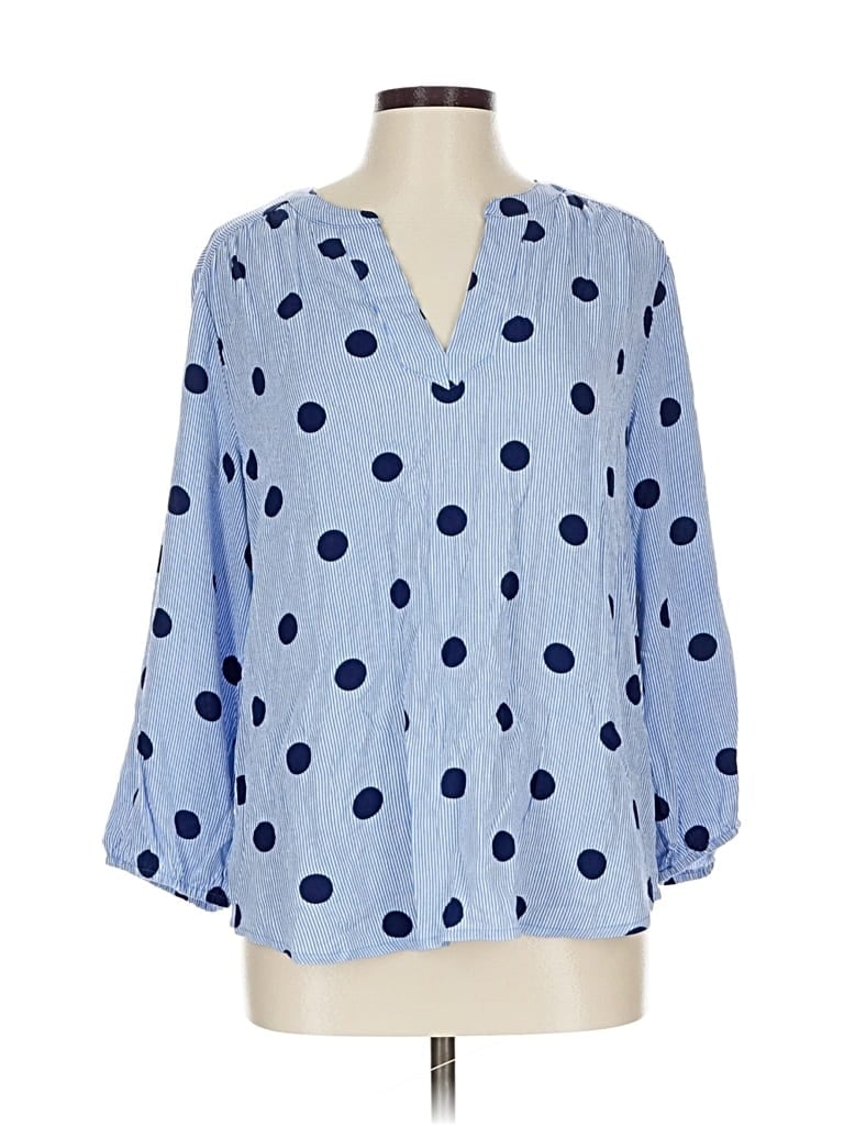 St. John's Bay 3/4 Sleeve Blouse In Blue