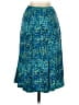 Connected Apparel Print Blue Teal Casual Skirt Size S - photo 1