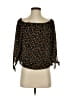 Madewell 100% Silk Black 3/4 Sleeve Silk Top Size XS - photo 1