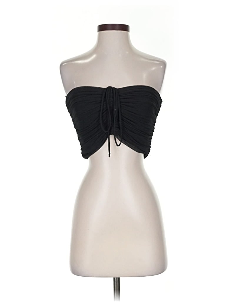 Pre-owned Urban Outfitters Sleeveless Top Black Strapless Neckline Tops