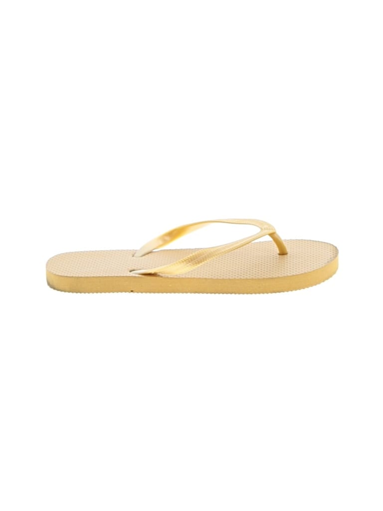 Pre-owned Unbranded Kids' Flip Flops In Gold