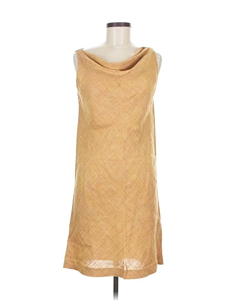 Pre-owned Linda Allard Ellen Tracy Casual Dress In Brown