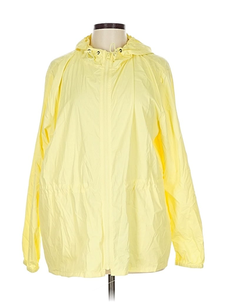 Pre-owned J.crew Mercantile Raincoat In Yellow
