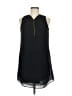 Iz Byer 100% Polyester Solid Black Casual Dress Size M - photo 1